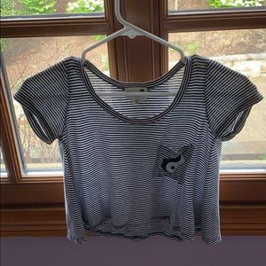 Cropped striped PacSun crop top
